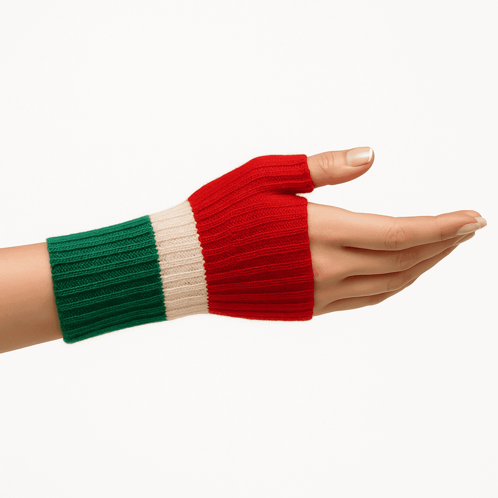 Flerfargede Cashmere Mittens